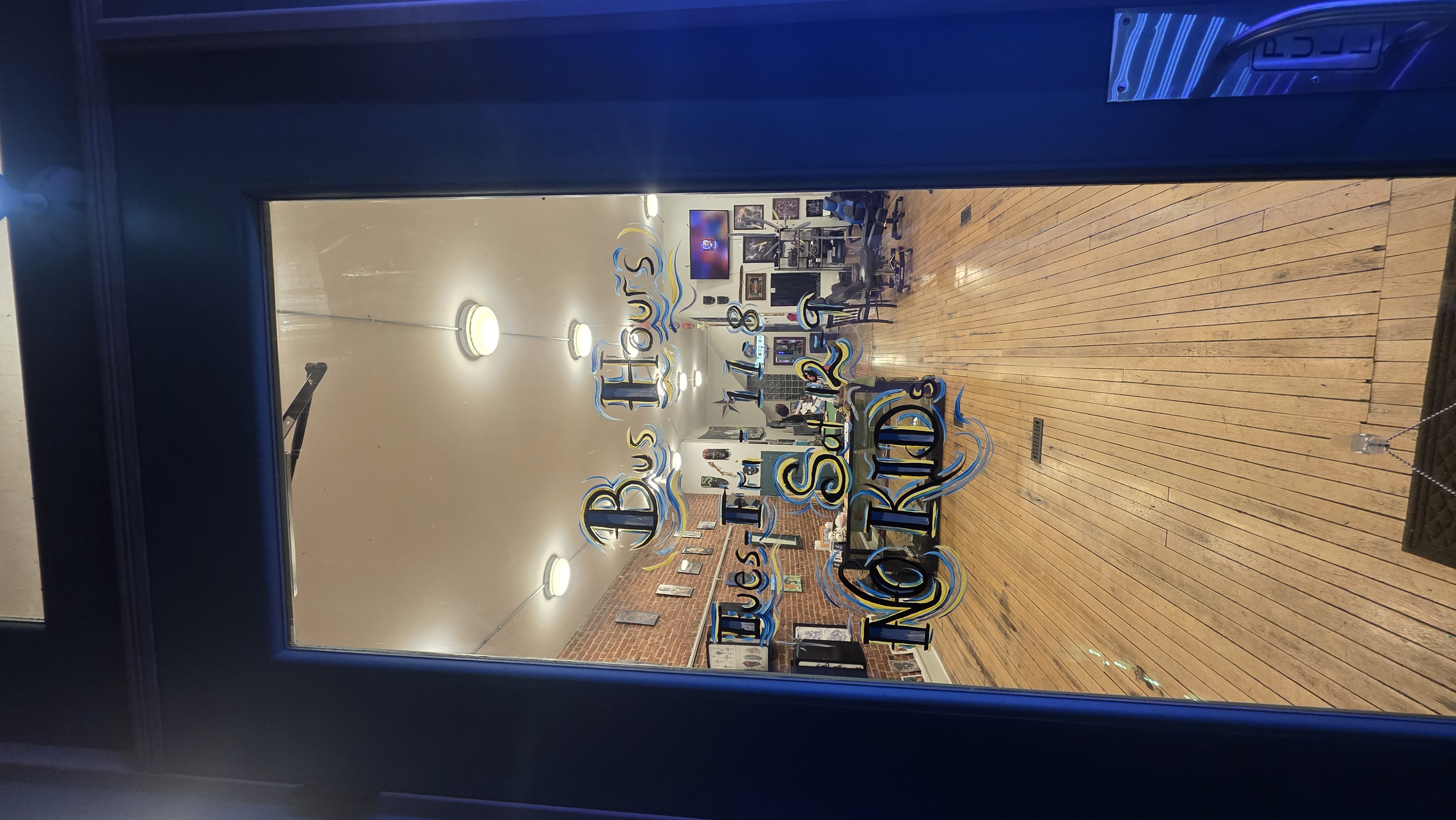 Front door of the shop