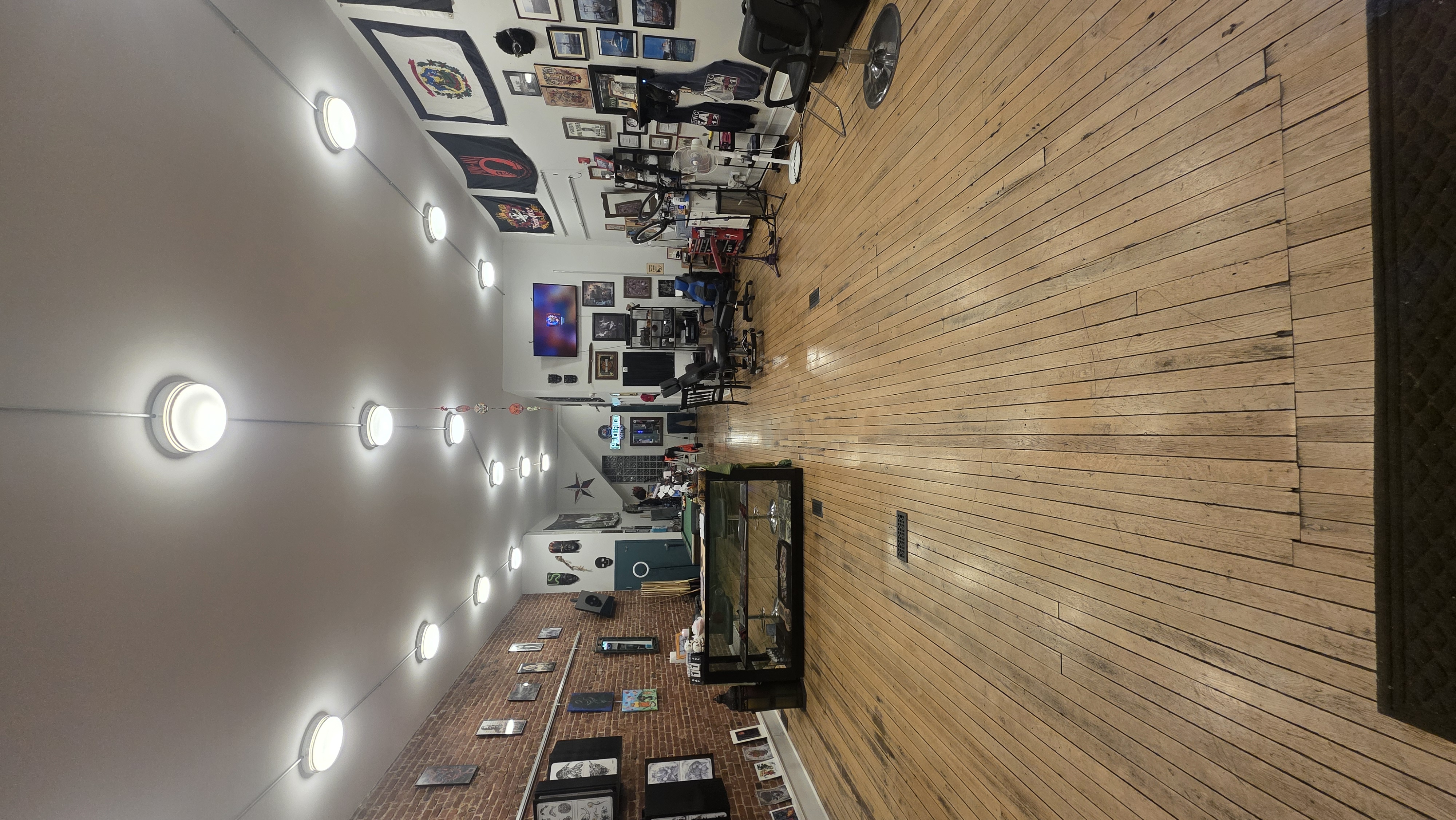 Wide view of the shop interior